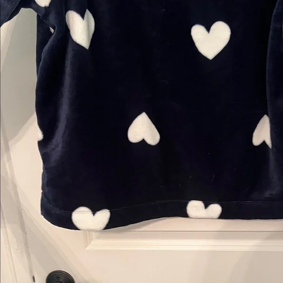 LOFT Navy and White Heart Sweatshirt - Picture 5 of 8